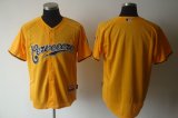 Milwaukee Brewers yellow mlb jrseys