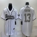 Nike Oakland Raiders #13 Hunter Renfrow white baseball jerseys Joint name-BD