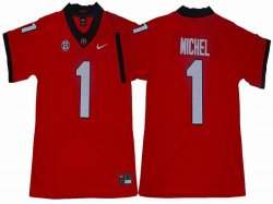 Alabama Crimson Tide #1 Michel red College Football Color Rush Limited Jersey