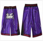 Toronto Raptors purple nba shorts with pocket-XD