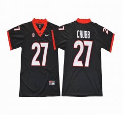 Georgia Bulldogs Nick Chubb #27 College Football Limited Jersey - black