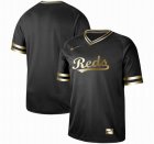 Nike Cincinnati Reds blank black gold baseball jersey