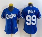 Youth Los Angeles Dodgers #99 Kelly Nike blue majestic baseball Jersey-BD