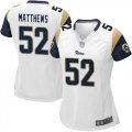 Women Nike Rams #52 Clay Mathews white Color Rush Limited Jersey