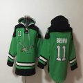 Philadelphia Eagles #11 Carson A.J. Brown green black NFL Hooded Sweatshirt