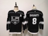 Women Adidas Los Angeles Kings #8 Drew Doughty black hockey jersey