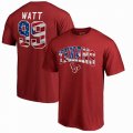 J.J. Watt Houston Texans NFL Pro Line by Fanatics Branded Banner Wave Name & Number T-Shirt - Red