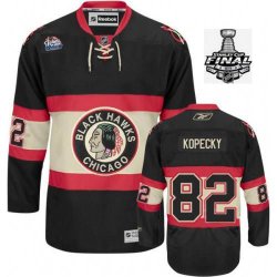 2013 NHL Stanley Cup Chicago Blackhawks #82 Tomas Kopecky Black nhl Jerseys