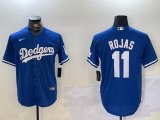 Nike Los Angeles Dodgers #11 Miguel Rojas blue majestic baseball jerseys