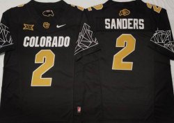 Colorado Buffaloes #2 Shedeur Sanders Black College Football Jersey-PNS