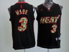 adidas Miami Heat 3 Dwyane Wade black new nba limited jersey