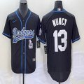 Nike Los Angeles Dodgers #13 Max Muncy black majestic baseball Jerseys Joint name -BD 02