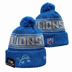 2024 Detroit Lions blue white NFL Sports Cuffed Knit Hats 01