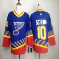 Adidas St. Louis Blues #10 Brayden Schenn blue hockey Jerseys-FH