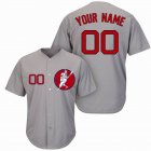 Custom Boston Red Sox gray baseball jerseys