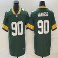 Green Bay Packers #90 Vanness Nike Green Color Rush Limited Jersey