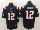 Men New England Patriots #12 Tom Brady Nike blue Color Rush Limited Jersey