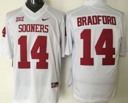 2015 Oklahoma Sooners #14 Sam Bradford white College Football Jersey