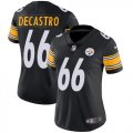 Women Pittsburgh Steelers #66 David DeCastro Nike black Color Rush Limited Jersey