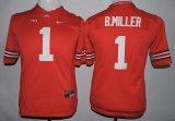 Youth New Ohio State Buckeyes #1 Braxton Miller Limited Football Red Jersey