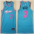 Nike Miami Heat #3 Dwyane Wade skyblue nba basketball jerseys-ty