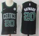 Nike Boston Celtics #20 Gordon Hayward Black NBA basketball Jerseys