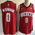 Nike Houston Rockets #0 Russell Westbrook red Basketball jersey-YL