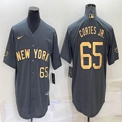 2022 MLB All-Star Nike New York Yankees #65 Cortes Jr. gray majestic baseball jerseys 01