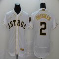 Nike Houston Astros #2 Bregman white Flexbase Authentic Collection Jersey