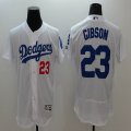 2016 Los Angeles Dodgers Kirk Gibson #23 white elite baseball jersey