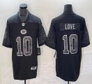 Packers #10 Jordan Love Nike black Color Rush Limited Jersey-BD