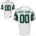 New York Jets Customized Personalized White Jersey