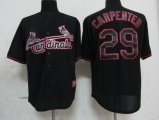 St.Louis Cardinals #29 Chris Carpenter Black Fashion MLB Jerseys-ZH