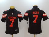 Women Nike Cleveland Browns #7 DeShone Kizer Color Rush Limited Jerseys-BD