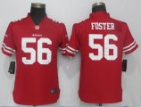 Women 49ers #56 Reuben Foster nike white Color Rush Limited Jerseys