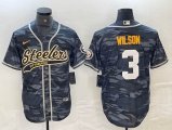 Nike New Orleans Saints #3 Wilson gray camo baseball jerseys Joint name-BD