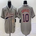 Nike Houston Astros #10 Yuli Gurriel gray majestic baseball jerseys big logo Joint name -BD 01