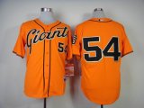 San Francisco giants Tim ROMO 54# Orange mlb Jersey