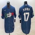 Los Angeles Dodgers #17 Shohei Ohtani Nike blue throwback baseball Jersey -BD 10