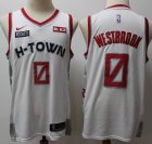 Houston Rockets #0 Russell Westbrook white Basketball jerseys city version -S8