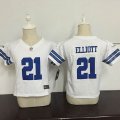 Nike Dallas Cowboys #21 Elliott white toddler nfl jersey