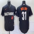 Nike Baltimore Orioles #31 Cedric Mullins black majestic baseball jersey-BD 04