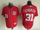 2016 washington nationals #31 Max Scherzer red Flexbase Authentic Collection Jersey