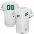 Custom Washington Nationa white Flexbase Authentic Collection Jersey