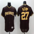 2016 San Diego Padres #27 Matt Kemp Coffee Flexbase Authentic Collection Jersey