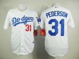 Los Angeles Dodgers #31 Joc Pederson white mlb jersey