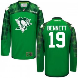 custom 2016 Pittsburgh Penguins #19 Beau Bennett green ice hockey jersey