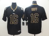 Nike Rams #16 Jared Goff Lights Out Black Color Rush Limited Jersey