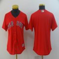 Women Boston Red Sox blank red majestic baseball Jersey