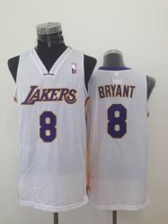 Los Angeless Lakers 8 Kobe Bryant white NBA Jersey